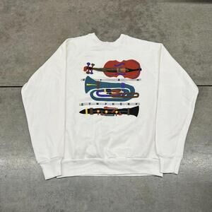 vintage utah symphony destination white made in usa crewneck size large